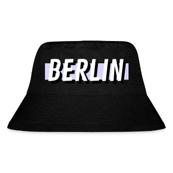 Berlin - Stanley/Stella recycelter Bucket Hat - Schwarz - Vorne