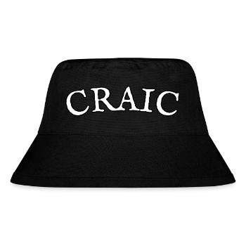 Craic - Stanley/Stella recycelter Bucket Hat - Schwarz - Vorne