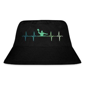 Wasserball Herzschlag Wasserball - Stanley/Stella recycelter Bucket Hat - Schwarz - Vorne