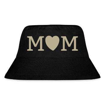 MUM – Mutterliebe  - Stanley/Stella recycelter Bucket Hat - Schwarz - Vorne