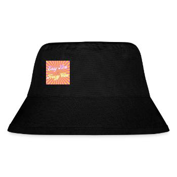 Easy Time Freezy Wine - Stanley/Stella recycelter Bucket Hat - Schwarz - Vorne