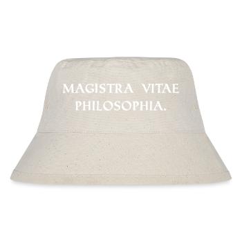 the philosophy is the teacher white - Stanley/Stella Recycled Bucket Hat - natural - Front