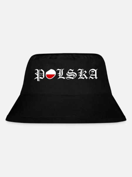 Polen - Stanley/Stella recycelter Bucket Hat - Schwarz