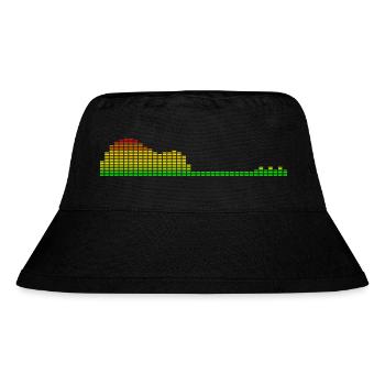 Guitar Shape Equalizer - Stanley/Stella Recycled Bucket Hat - black - Front