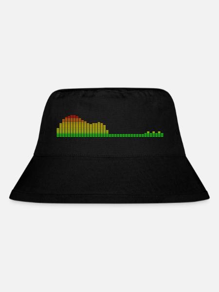 Gitarren-Shape-Equalizer - Stanley/Stella recycelter Bucket Hat - Schwarz