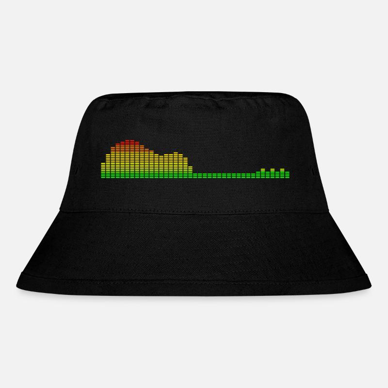 Gitarren-Shape-Equalizer - Stanley/Stella recycelter Bucket Hat - Schwarz
