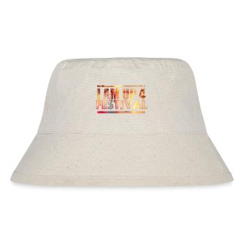 I am up for festival - Stanley/Stella recycelter Bucket Hat - Naturweiß - Vorne