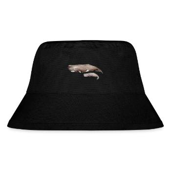 Cachalot - Pottwal - Pottwale - Stanley/Stella recycelter Bucket Hat - Schwarz - Vorne