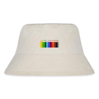 Colorful pencils - Stanley/Stella Recycled Bucket Hat - natural - Front
