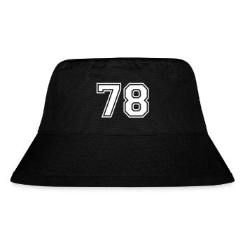 78 - Stanley/Stella recycelter Bucket Hat - Schwarz - Vorne