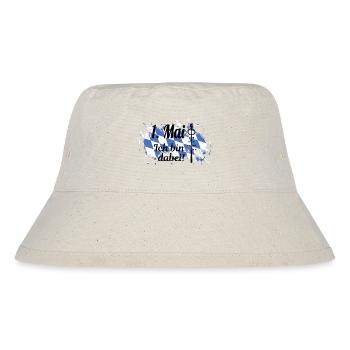 1. Mai - Ich bin dabei! - Stanley/Stella recycelter Bucket Hat - Naturweiß - Vorne