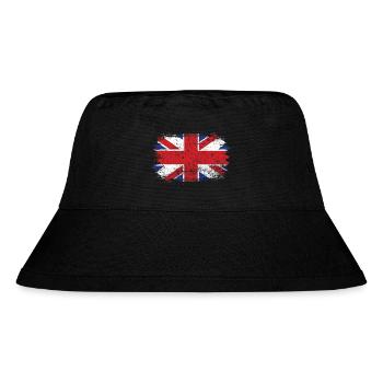 Brushstroke Union Jack Flag - Stanley/Stella Recycled Bucket Hat - black - Front