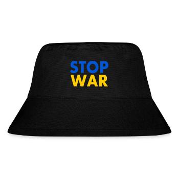 Stop war - Stanley/Stella recycelter Bucket Hat - Schwarz - Vorne