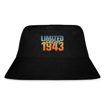 80th birthday Born 1943. 80 years - Stanley/Stella Recycled Bucket Hat - black - Front