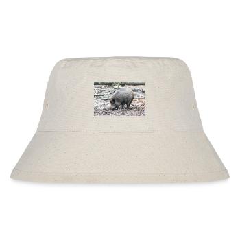 Wildschwein Sus scrofa - Stanley/Stella recycelter Bucket Hat - Naturweiß - Vorne