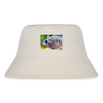 Bolivianischer Schmetterlingsbuntbarsch - Stanley/Stella recycelter Bucket Hat - Naturweiß - Vorne