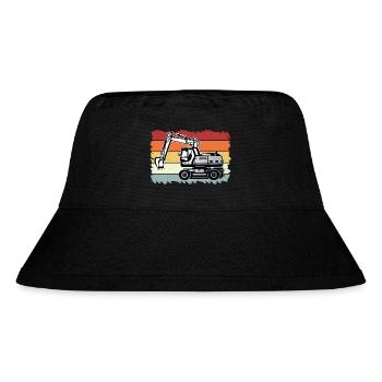 Excavator - Stanley/Stella Recycled Bucket Hat - black - Front