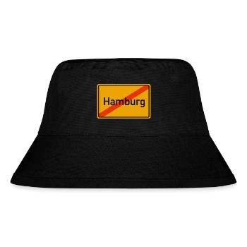 Hamburg ortsausgang - Stanley/Stella Recycled Bucket Hat - black - Front