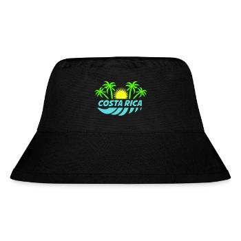 costa rica - Stanley/Stella recycelter Bucket Hat - Schwarz - Vorne