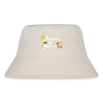 Süchtig nach Erfolg - Stanley/Stella recycelter Bucket Hat - Naturweiß - Vorne