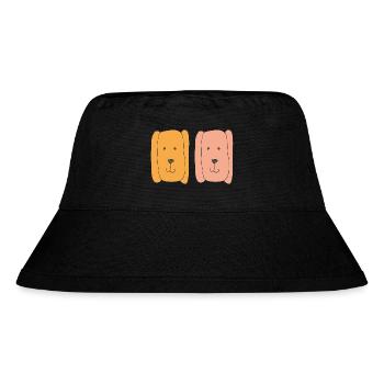hunde lustig - Stanley/Stella recycelter Bucket Hat - Schwarz - Vorne