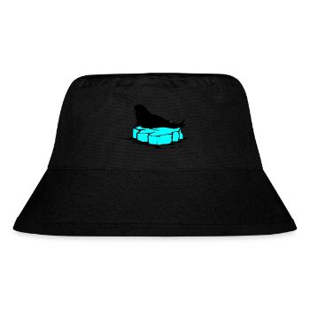 seehund eis - Stanley/Stella recycelter Bucket Hat - Schwarz - Vorne