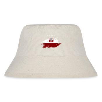 POLSKA - Stanley/Stella recycelter Bucket Hat - Naturweiß - Vorne