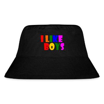 I like boys - Stanley/Stella Recycled Bucket Hat - black - Front