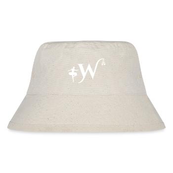 Buchstabe w Ballerina - Stanley/Stella recycelter Bucket Hat - Naturweiß - Vorne