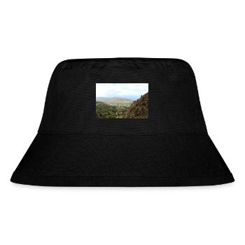 Mountain Mountains Mountain Landscape Poster - Stanley/Stella Recycled Bucket Hat - black - Front