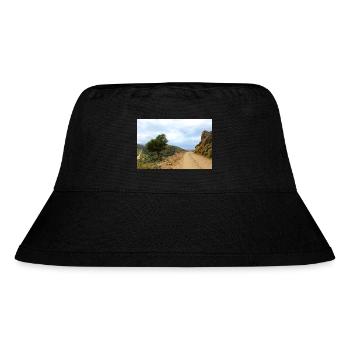 Mountain Mountains Mountain Landscape Poster - Stanley/Stella Recycled Bucket Hat - black - Front