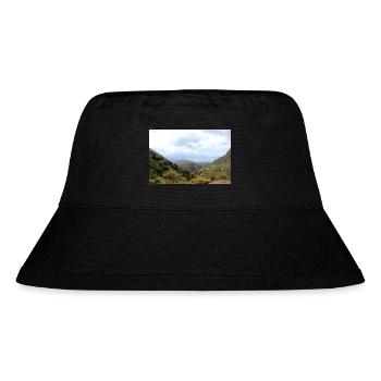 Mountain Mountains Mountain Landscape Poster - Stanley/Stella Recycled Bucket Hat - black - Front