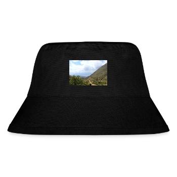 Mountain Mountains Mountain Landscape Poster - Stanley/Stella Recycled Bucket Hat - black - Front