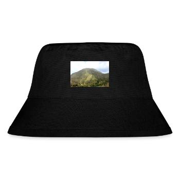 Mountain Mountains Mountain Landscape Poster - Stanley/Stella Recycled Bucket Hat - black - Front
