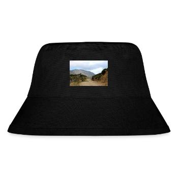 Mountain Mountains Mountain Landscape Poster - Stanley/Stella Recycled Bucket Hat - black - Front