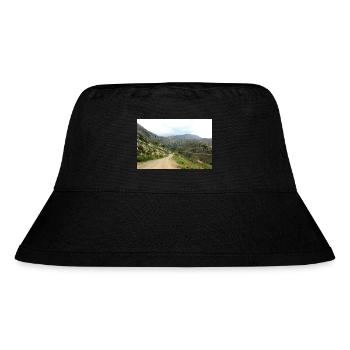 Mountain Mountains Mountain Landscape Poster - Stanley/Stella Recycled Bucket Hat - black - Front