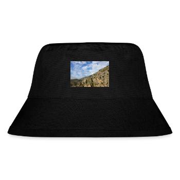 Mountain Mountains Mountain Landscape Poster - Stanley/Stella Recycled Bucket Hat - black - Front