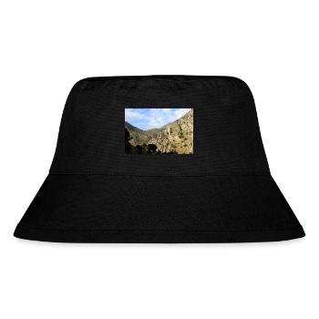 Mountain Mountains Mountain Landscape Poster - Stanley/Stella Recycled Bucket Hat - black - Front