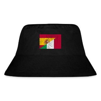 Drapeau de l’Italie Espagne Vintage - Bob recyclé Stanley/Stella - noir - Devant