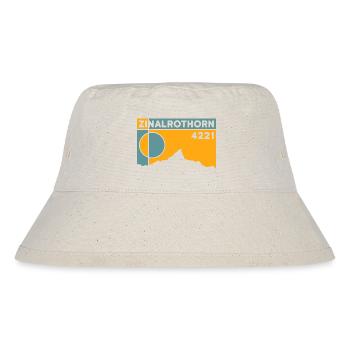Zinalrothorn Wandern Hochtour Besteigung Andenken - Stanley/Stella recycelter Bucket Hat - Naturweiß - Vorne
