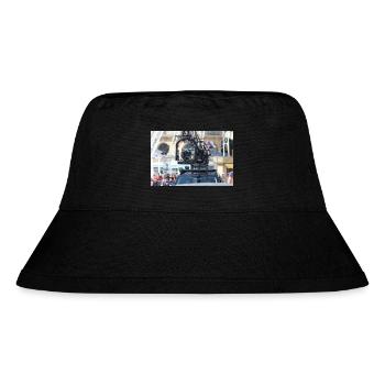 Cinema Car with Movie Shooting Camera - Stanley/Stella Recycled Bucket Hat - black - Front