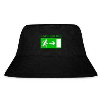 Laberdoor, Labrador, Smalltalk nicht erwünscht - Stanley/Stella recycelter Bucket Hat - Schwarz - Vorne