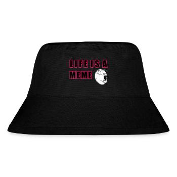 Das Leben ist ein Meme - Stanley/Stella recycelter Bucket Hat - Schwarz - Vorne