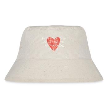 Trendy heart design - Stanley/Stella Recycled Bucket Hat - natural - Front