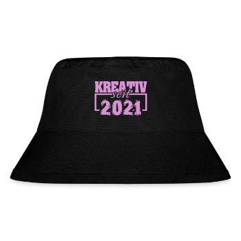 2021 - Stanley/Stella recycelter Bucket Hat - Schwarz - Vorne