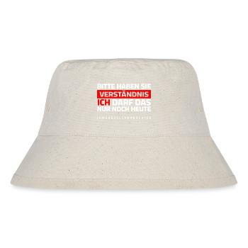 JGA - Bitte haben sie Verständnis - Stanley/Stella recycelter Bucket Hat - Naturweiß - Vorne