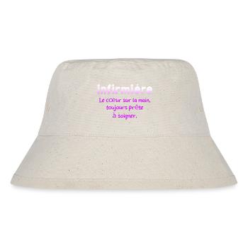 KRANKENSCHWESTER KRANKENSCHWESTER DOKTOR HUMOR DRÖLES 16 - Stanley/Stella recycelter Bucket Hat - Naturweiß - Vorne