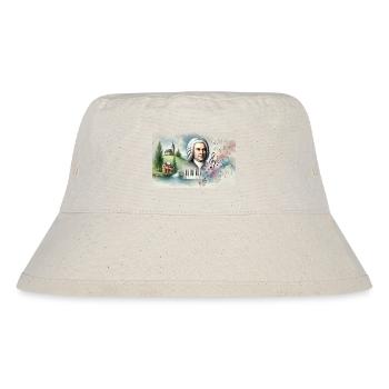 Johann Sebastian Bach: Porträt in vielen Malstilen - Stanley/Stella recycelter Bucket Hat - Naturweiß - Vorne