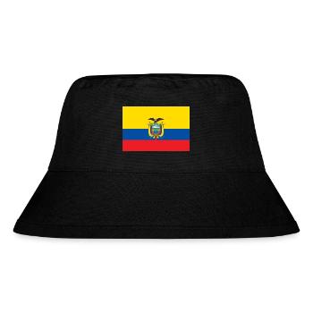 Ecuador - Stanley/Stella recycelter Bucket Hat - Schwarz - Vorne