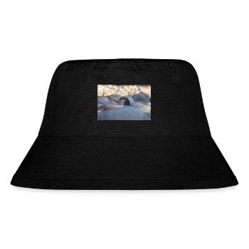 Der Reiher - Stanley/Stella recycelter Bucket Hat - Schwarz - Vorne